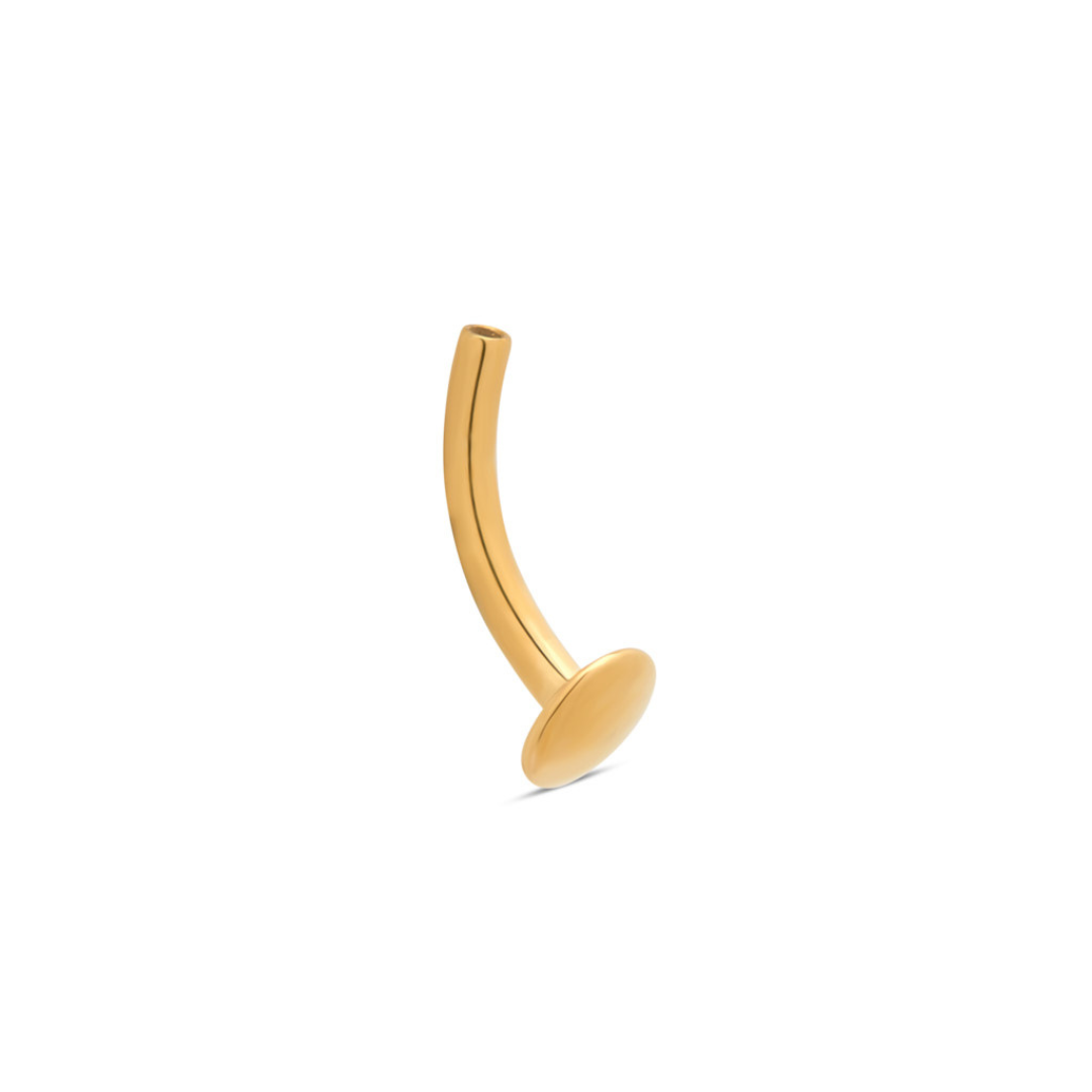 Trident 24kt Gold PVD Titanium Threadless Floating Navel