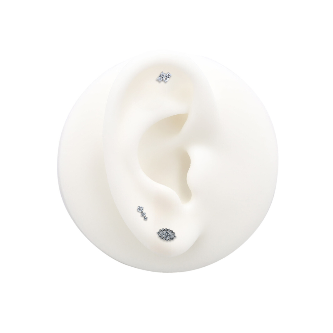 Trident Internally Threaded Marquise Flower Attachment
