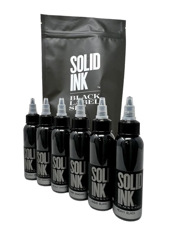 Solid Ink Grey Wash Set 6 (Includes LINING and HEAVY) - Size: 4 oz