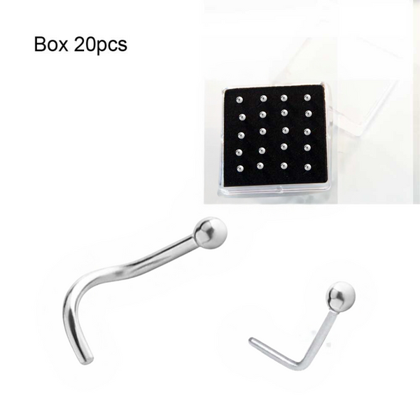 Ball Nose Stud Surgical Steel - Box 20