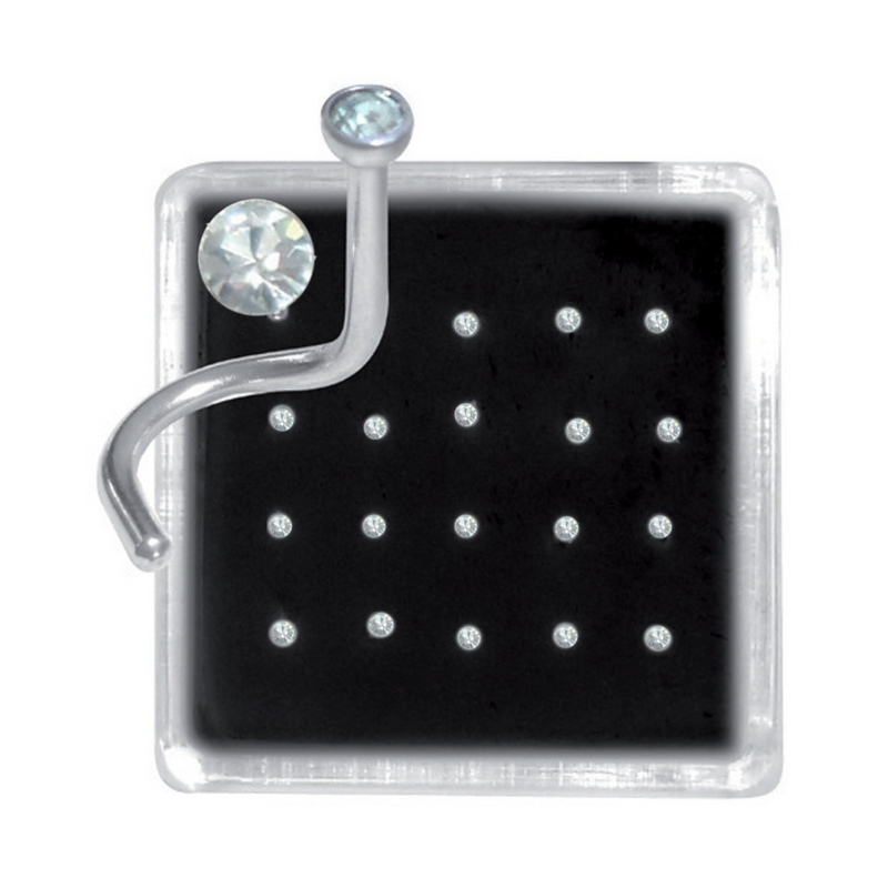 Nostril Jewelled Surgical Steel - Box of 20