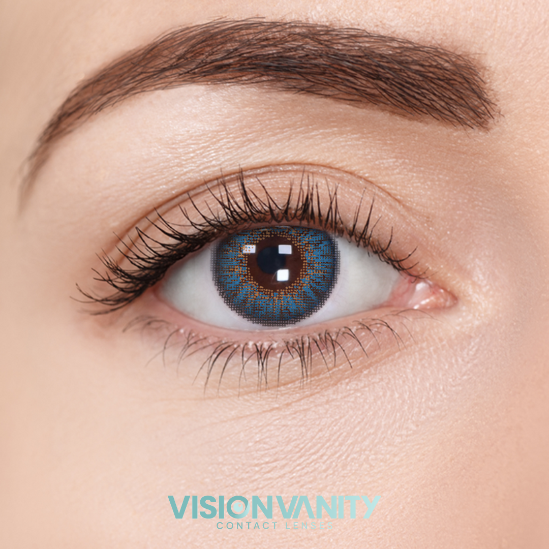 Deep Blue Contact Lenses - Vision Vanity
