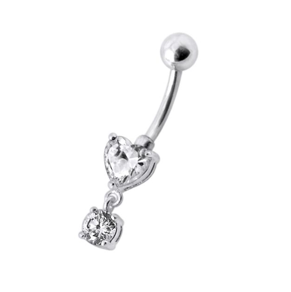 Heart With Round Dangle 1.6x10mm