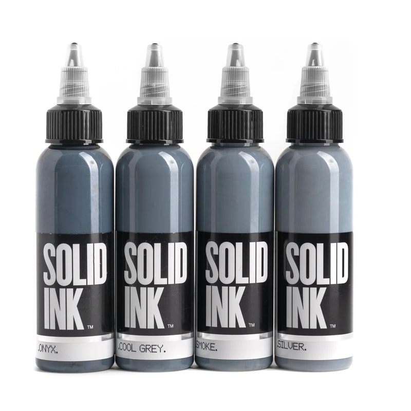 Solid Ink Opaque Grey Set 4- Size: 4oz