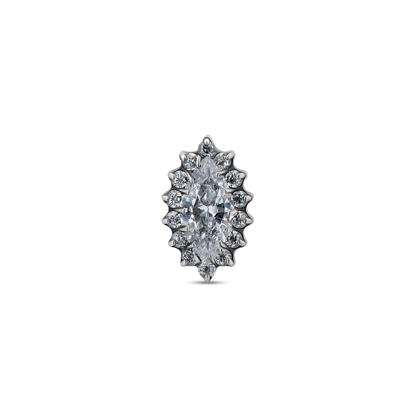 Trident Internally Threaded Marquise Flower Attachment