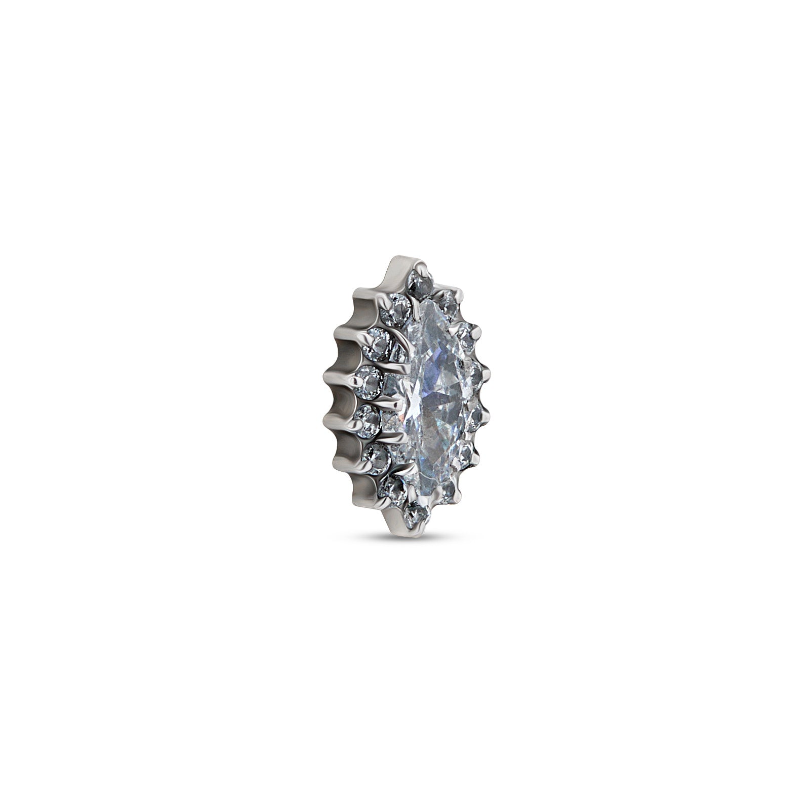 Trident Internally Threaded Marquise Flower Attachment