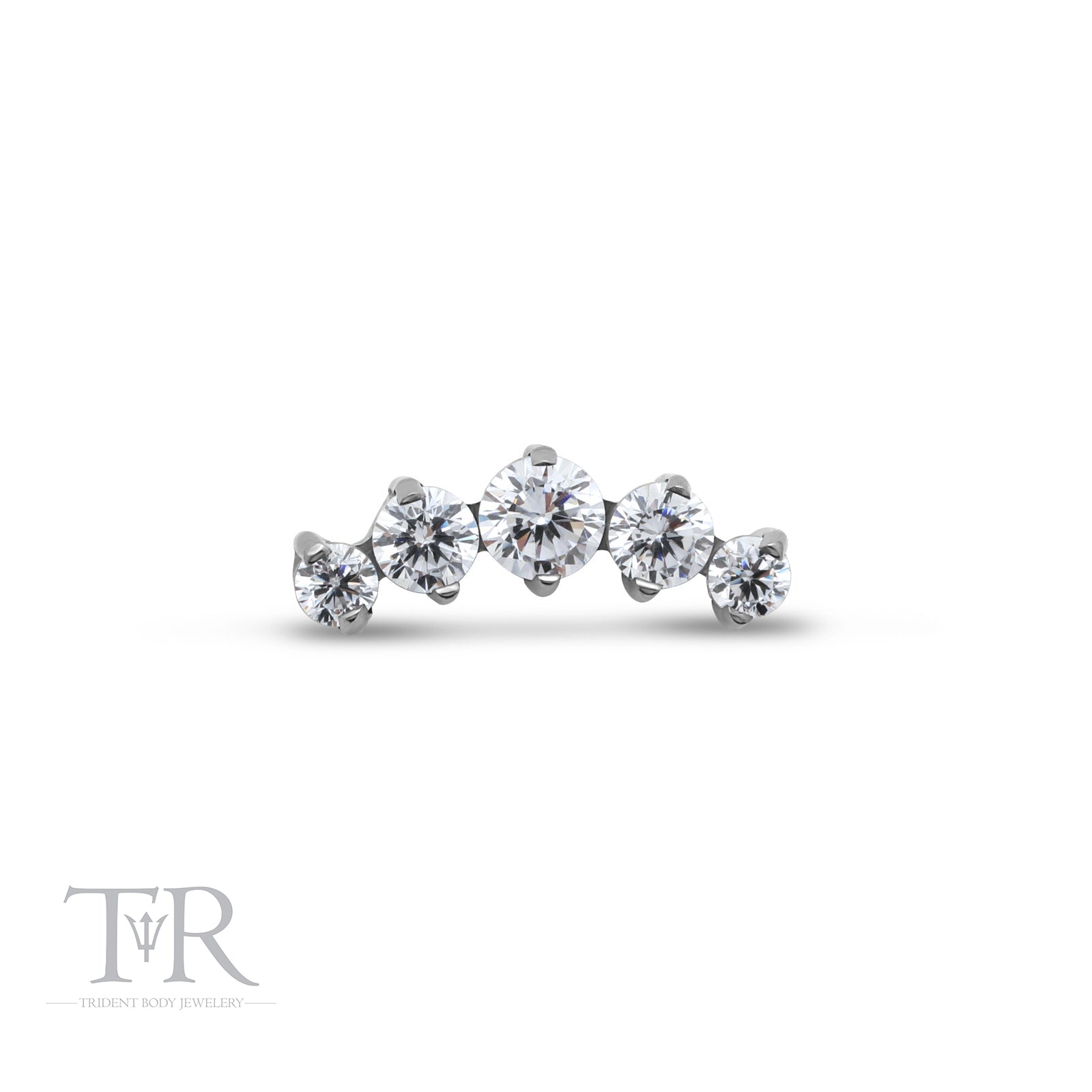 Trident 5 Curved Jewelled Prong Set Attachment