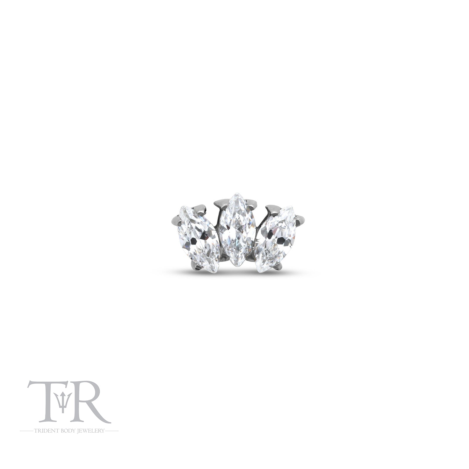 Trident Internally Threaded Squared Marquise Attachment