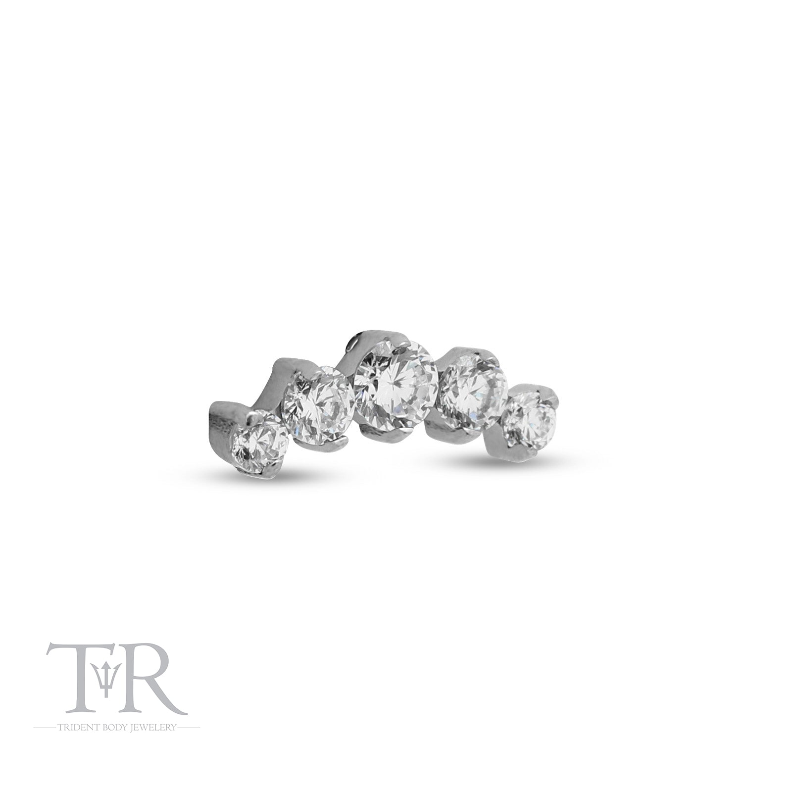 Trident 5 Curved Jewelled Prong Set Attachment