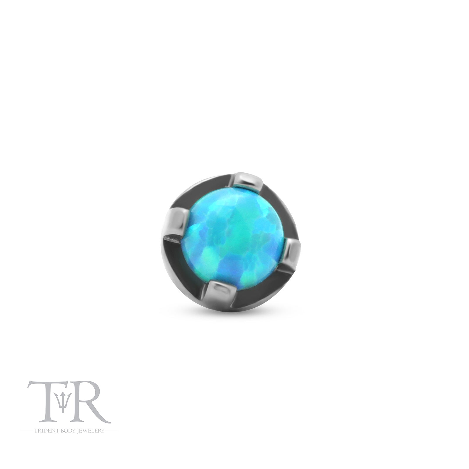 Trident Threadless Prong Set Opal Attachment