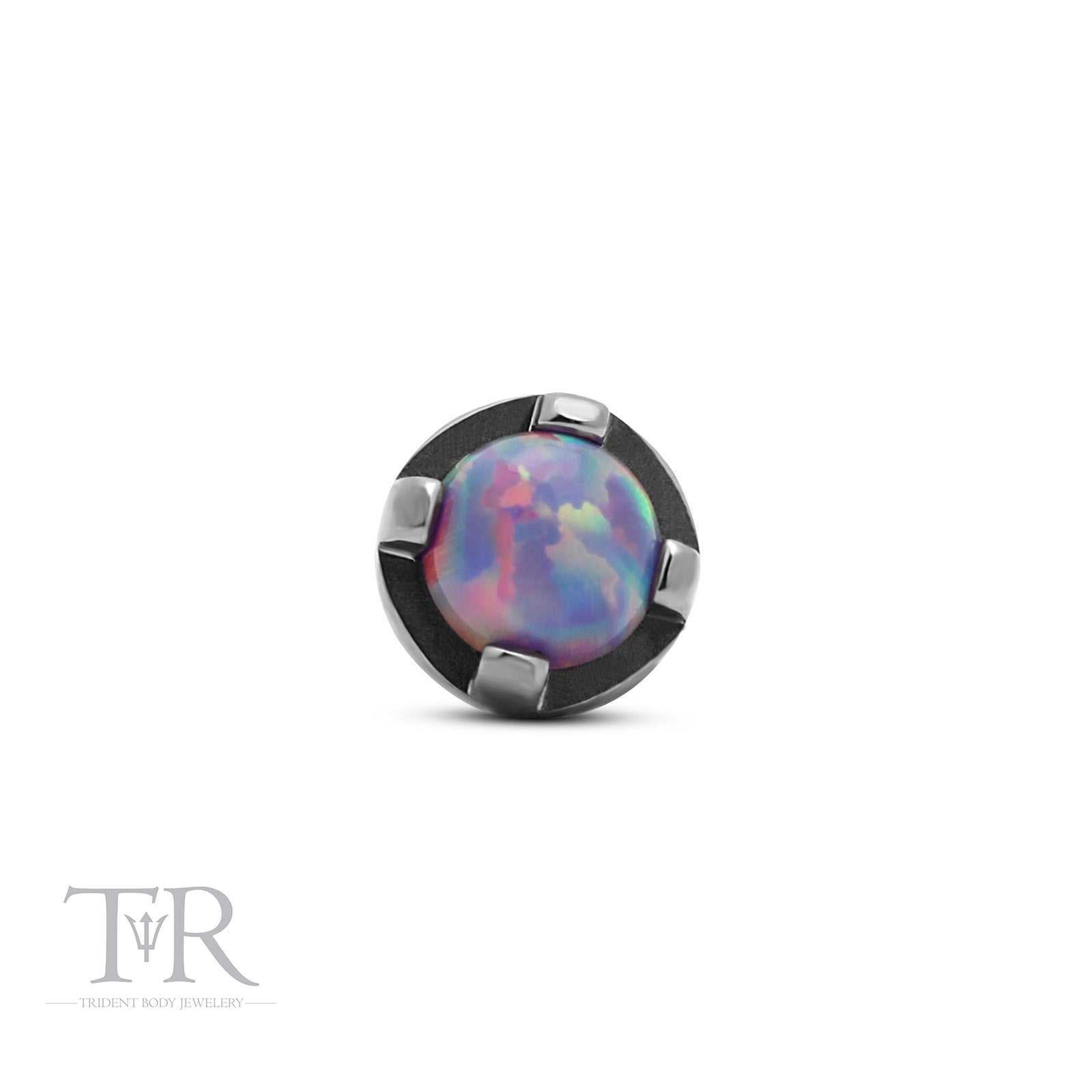 Trident Threadless Prong Set Opal Attachment