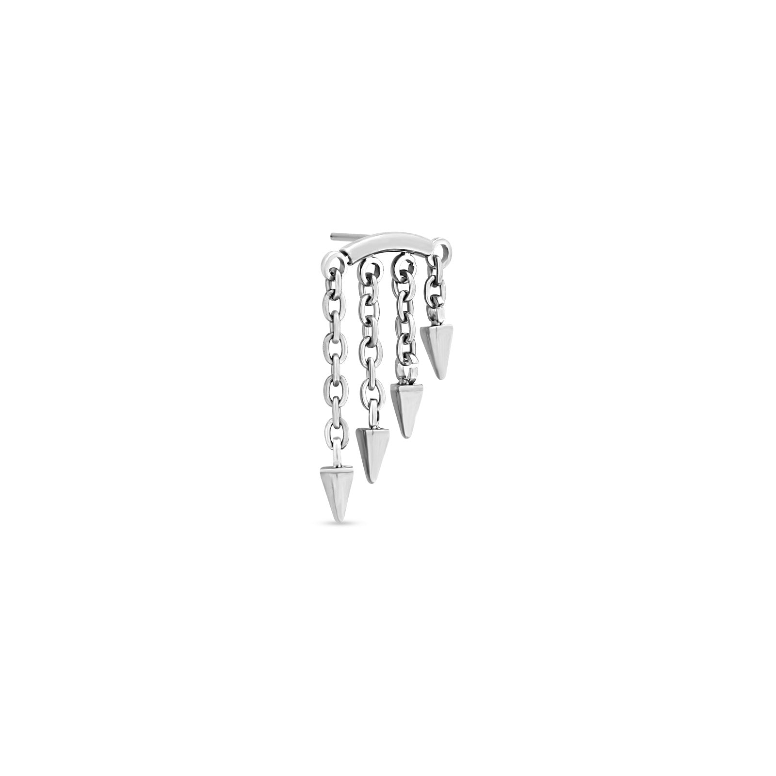Trident Threadless 4 Dangles Spike Chains Attachment
