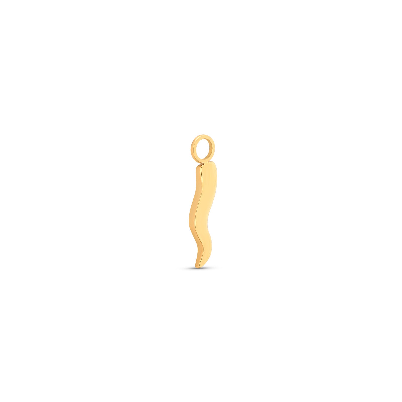Trident 24kt Gold PVD Titanium Chili Bar Dangle