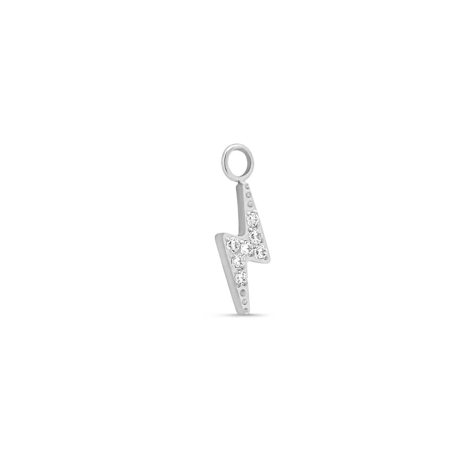 Trident Jeweled Lightning Bolt Dangle