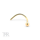 18ct Gold Nose Stud w Ball