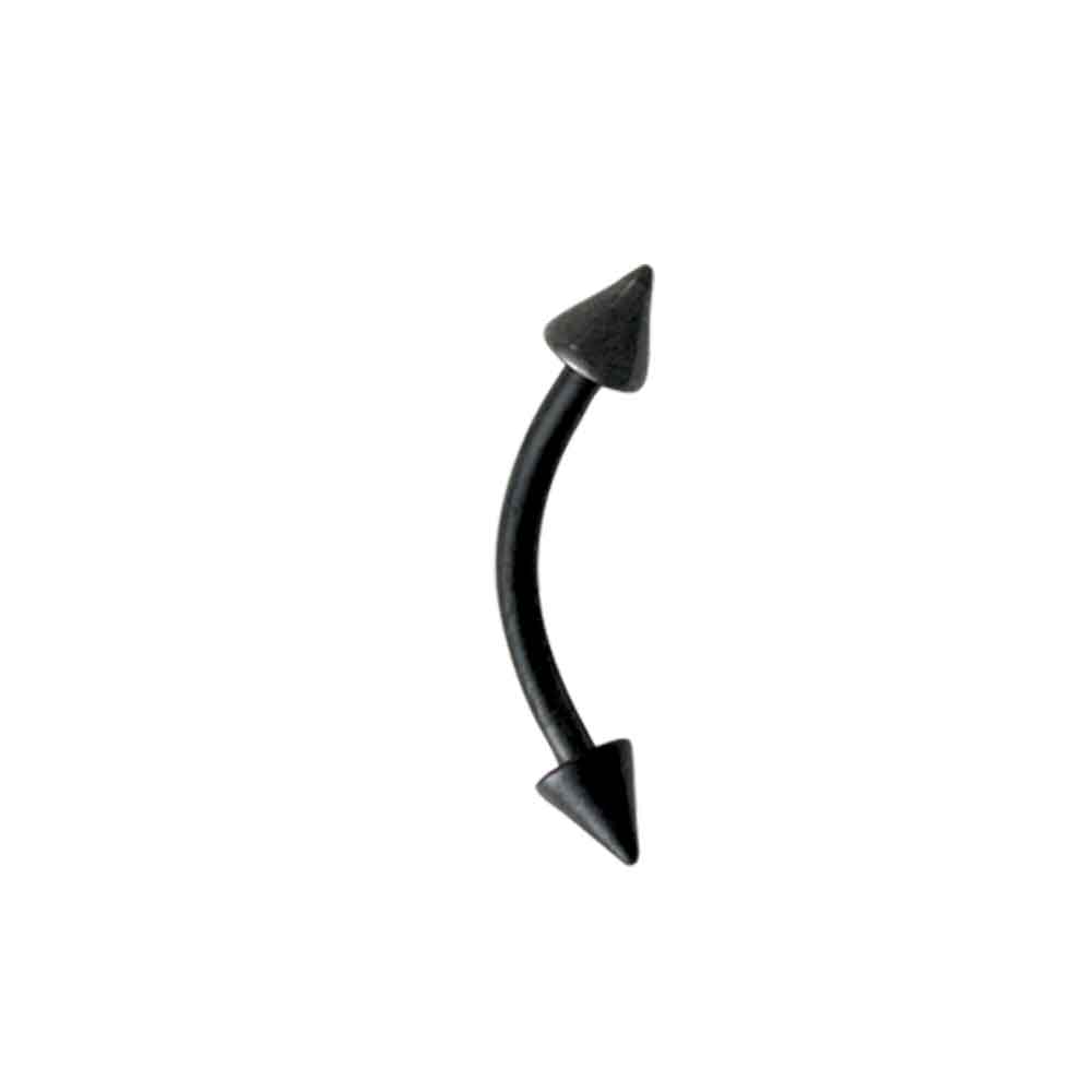 Curved Barbell Blackline w Spike