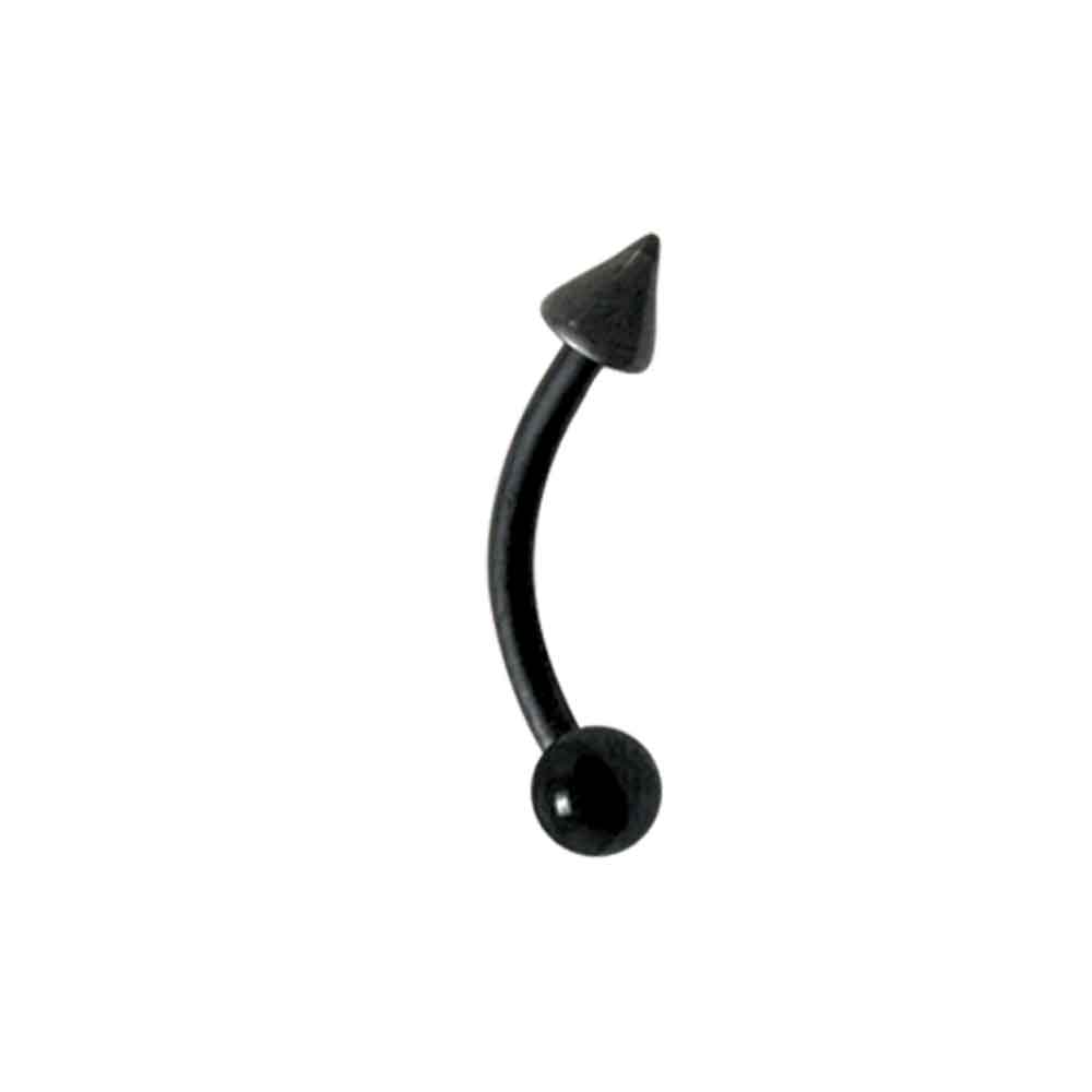 Curved Barbell Blackline w Ball & Spike