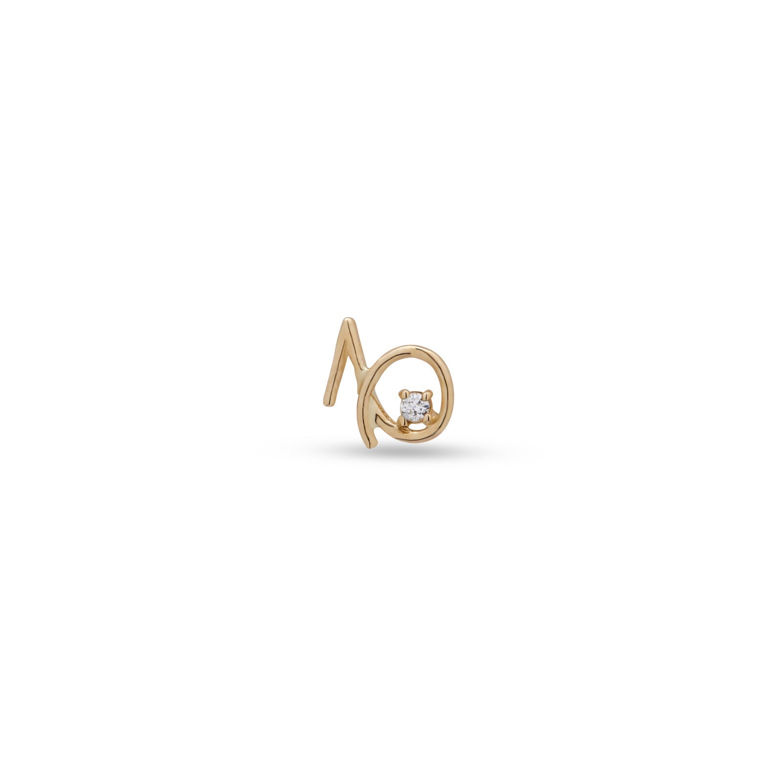 14kt Gold Threadless - Capricorn