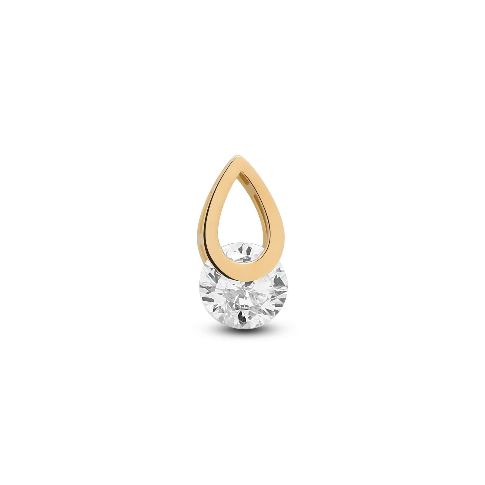 14kt Gold Threadless Attachment - Clara