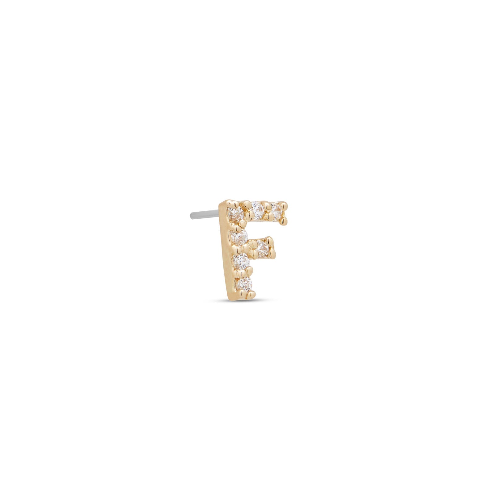 14kt Gold Threadless - Jewel F