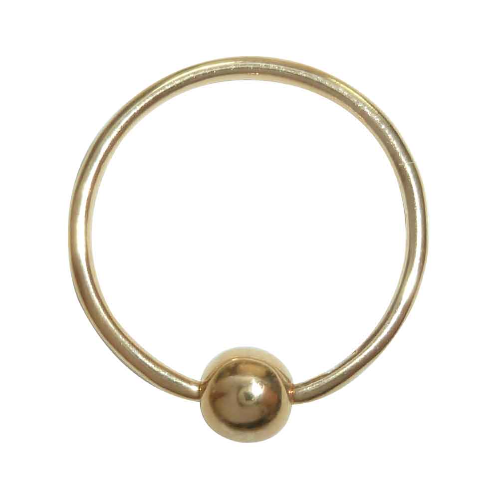 Captive Bead Ring 18kt
