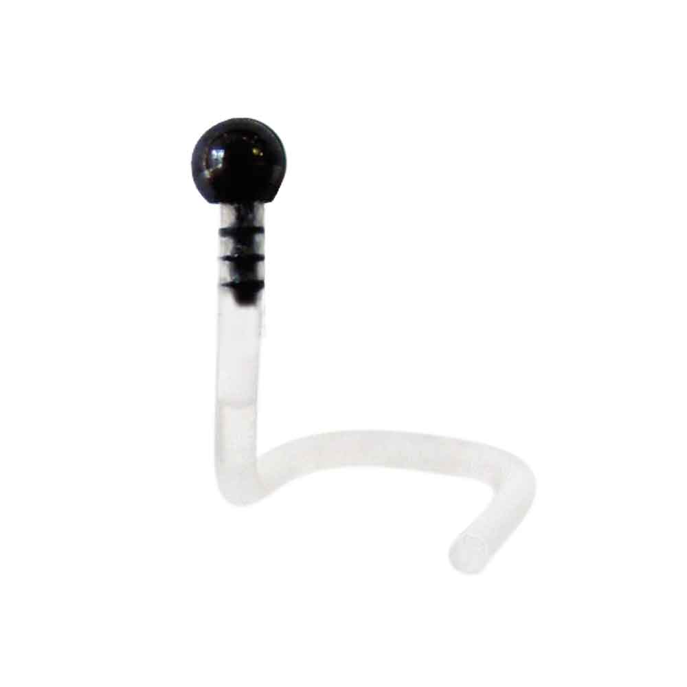 BioFlex NoseStud w Black Ball