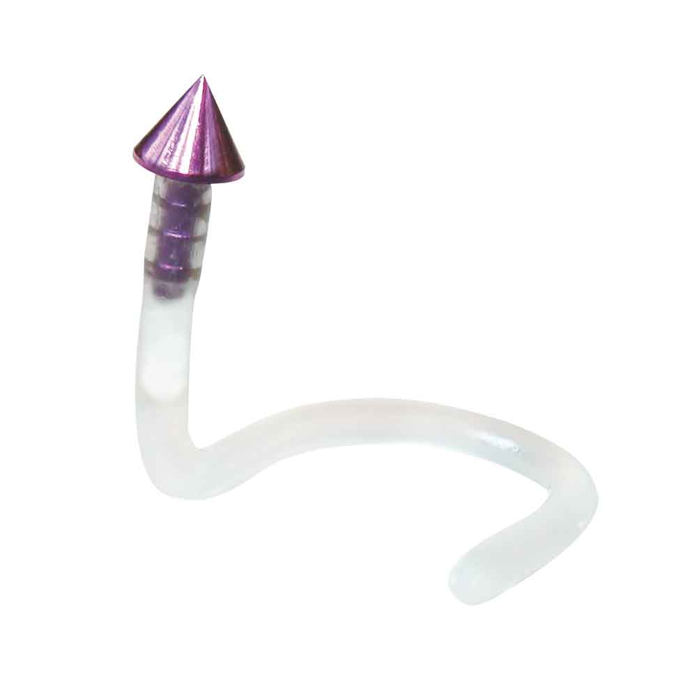 BioFlex NoseStud w Anodized Spike
