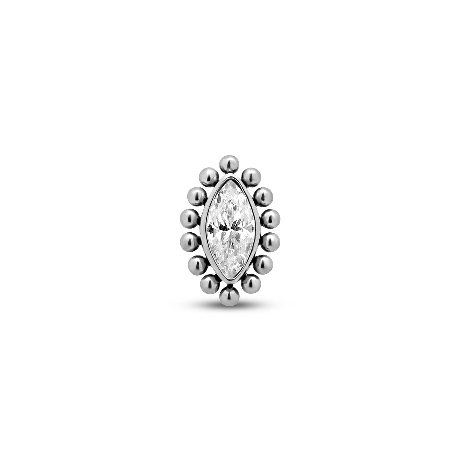 Trident Threadless Cluster Ovate Jewel Attachment