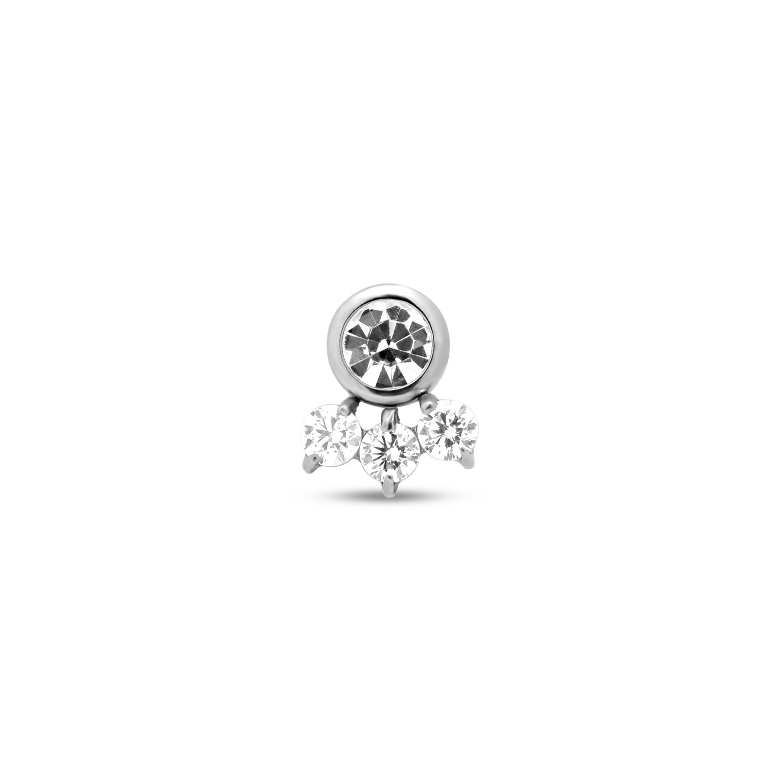 Trident Threadless Jewelled Tia Attachment