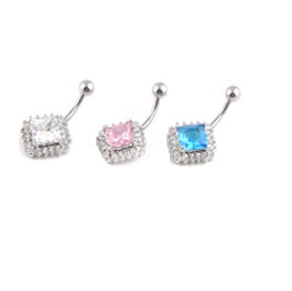 Large Diamond Belly Ring