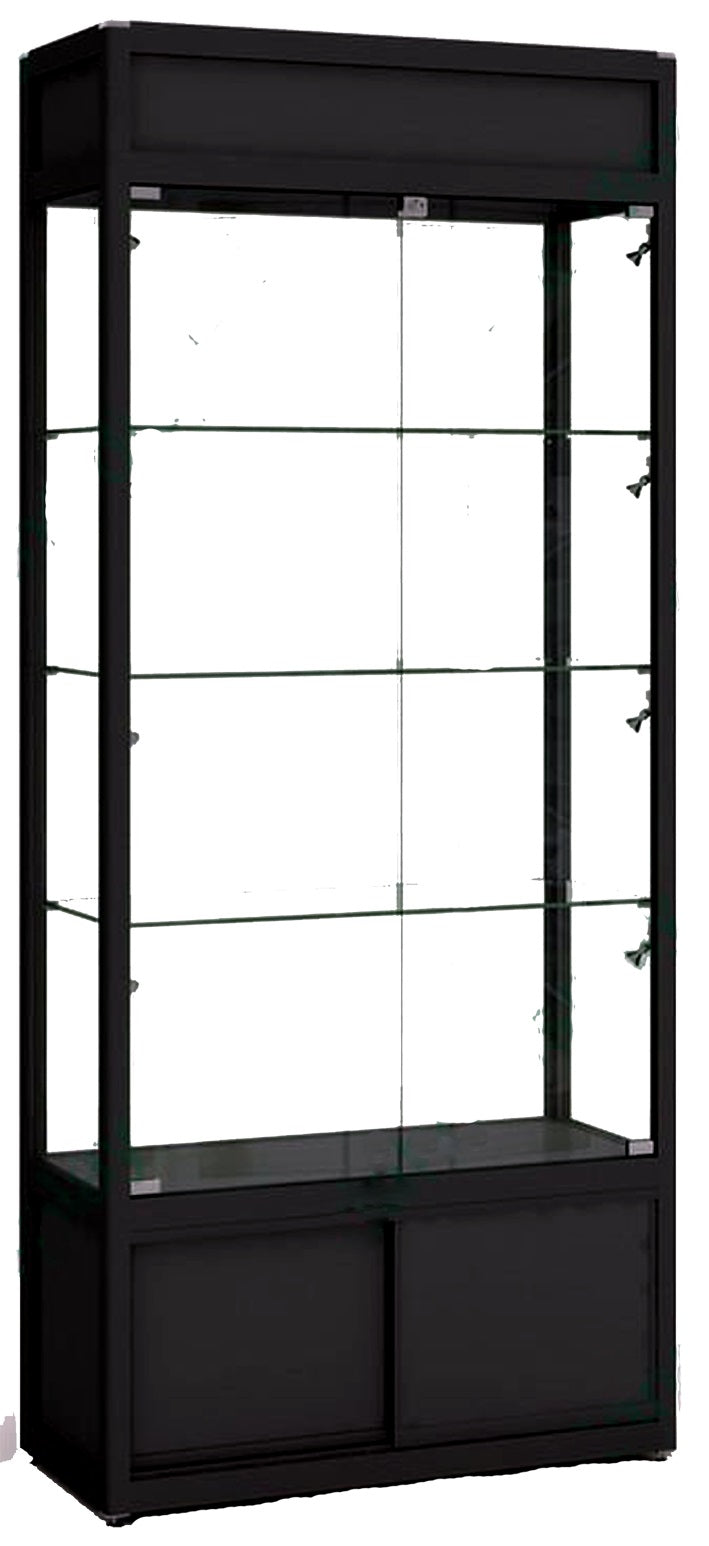 Glass Cabinet Black