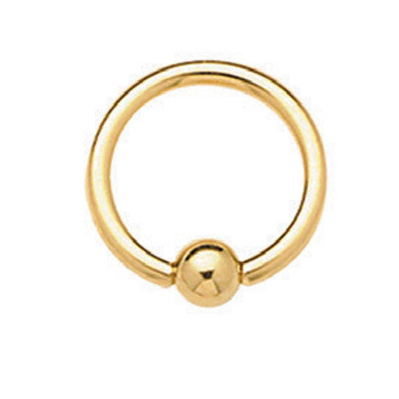 Gold PVD Captive Bead Ring