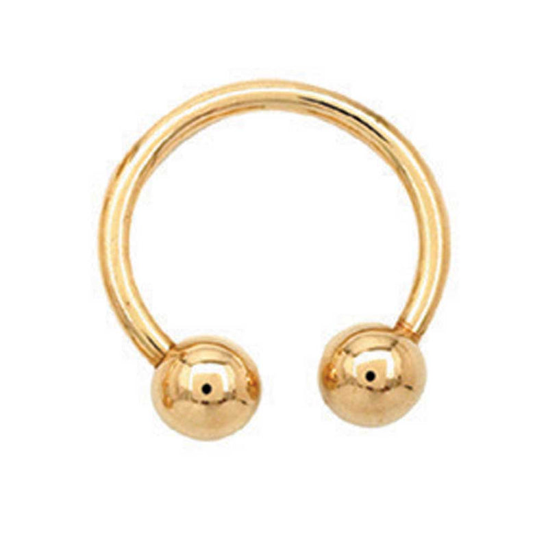 Gold PVD Circular Barbell