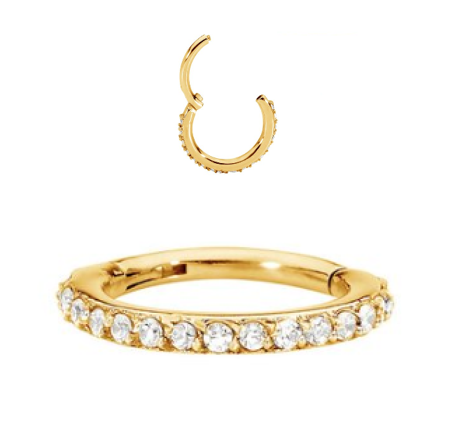 Gold Jewelled Hinged Segment