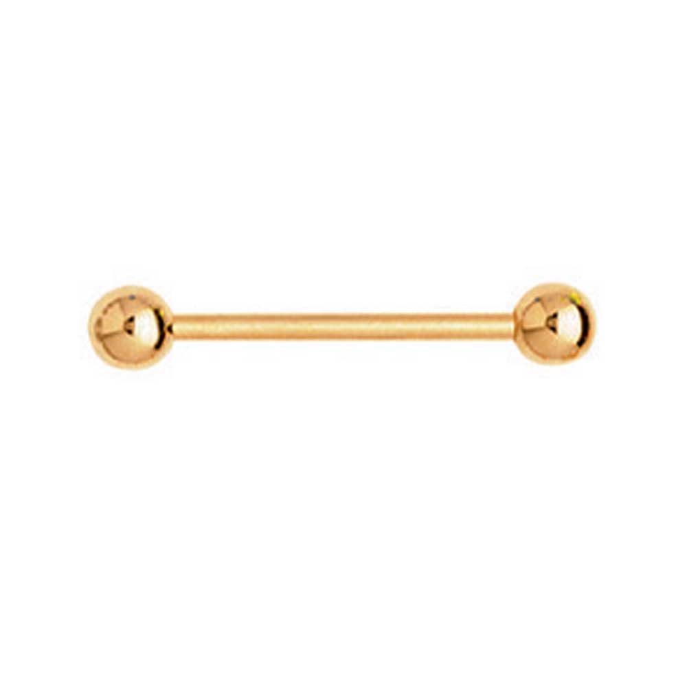 Straight Barbell 18kt