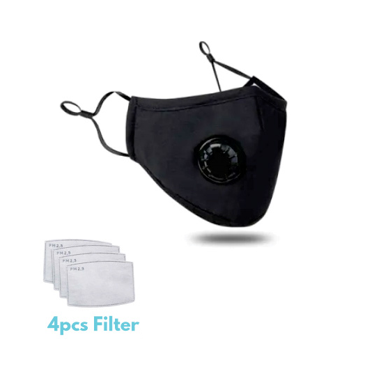 Mask Washable w 4 Filters and Cool Air Flow