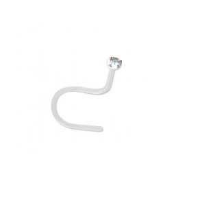 Bioflex Nose Stud w Crystal
