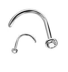 Nostril Jewelled Ball Surgical Steel