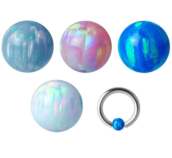 Synthetic Opal Dimple Ball 3mm