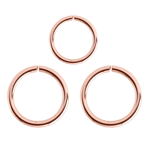Rose Gold Continuous Rings
