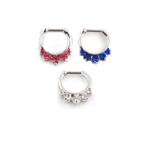 Rounded Septum 5 Gems