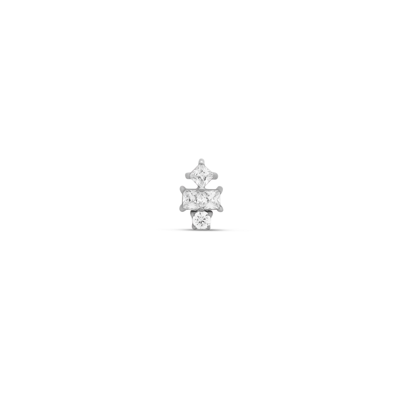 Trident Threadless Square Jewel Attachment
