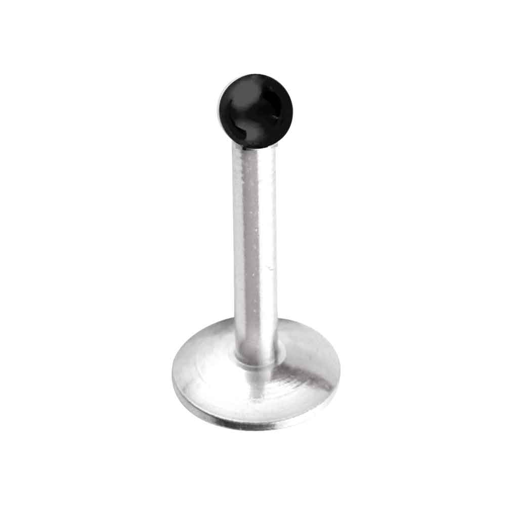Titanium Internal Labret w Black Ball