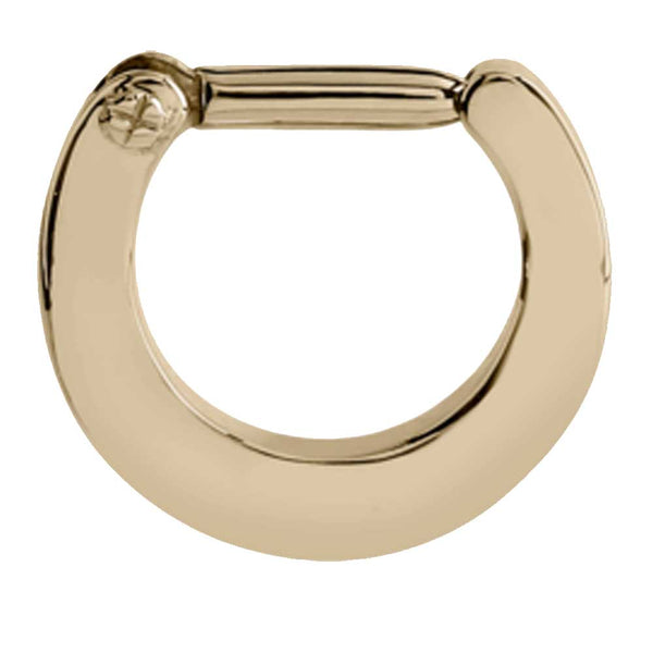 Zircon Gold Septum Ring 1.2mm