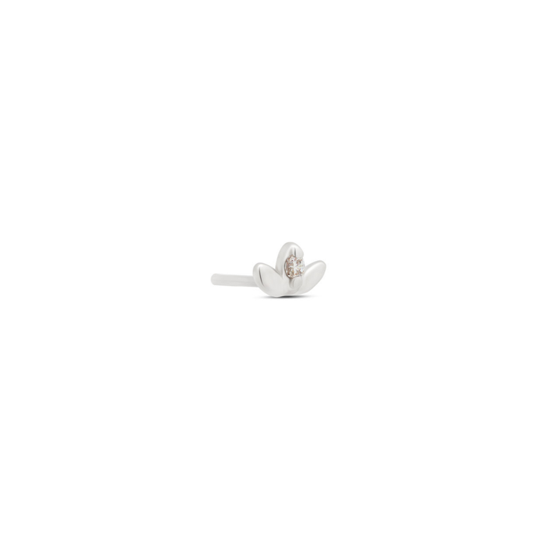 14kt White Gold Threadless - Marquise Attachment