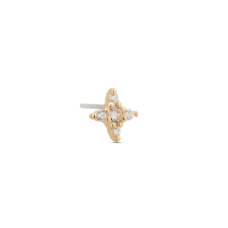 14kt Gold Threadless - Twinkle Star Attachment