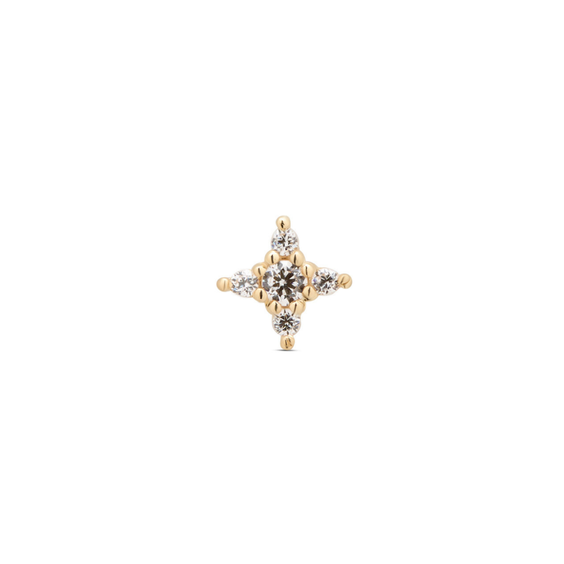 14kt Gold Threadless - Twinkle Star Attachment