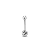 Trident Internally Threaded Mini Double Jeweled Swarovski Crystal Navel