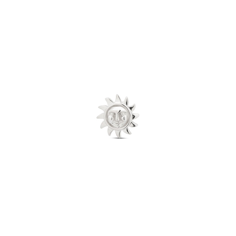 14kt White Gold Threadless - Sun Attachment