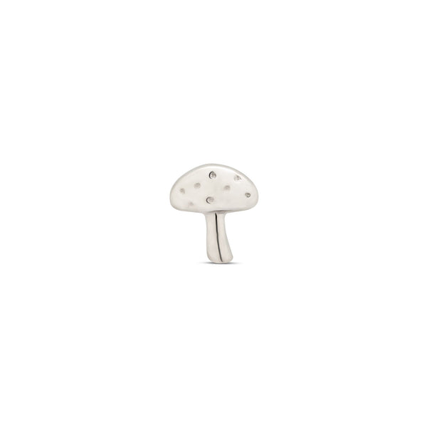 14kt White Gold Threadless - Mushroom Attachment